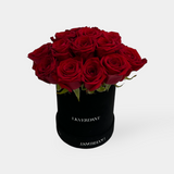Red Roses Hatbox Flowers Delivery