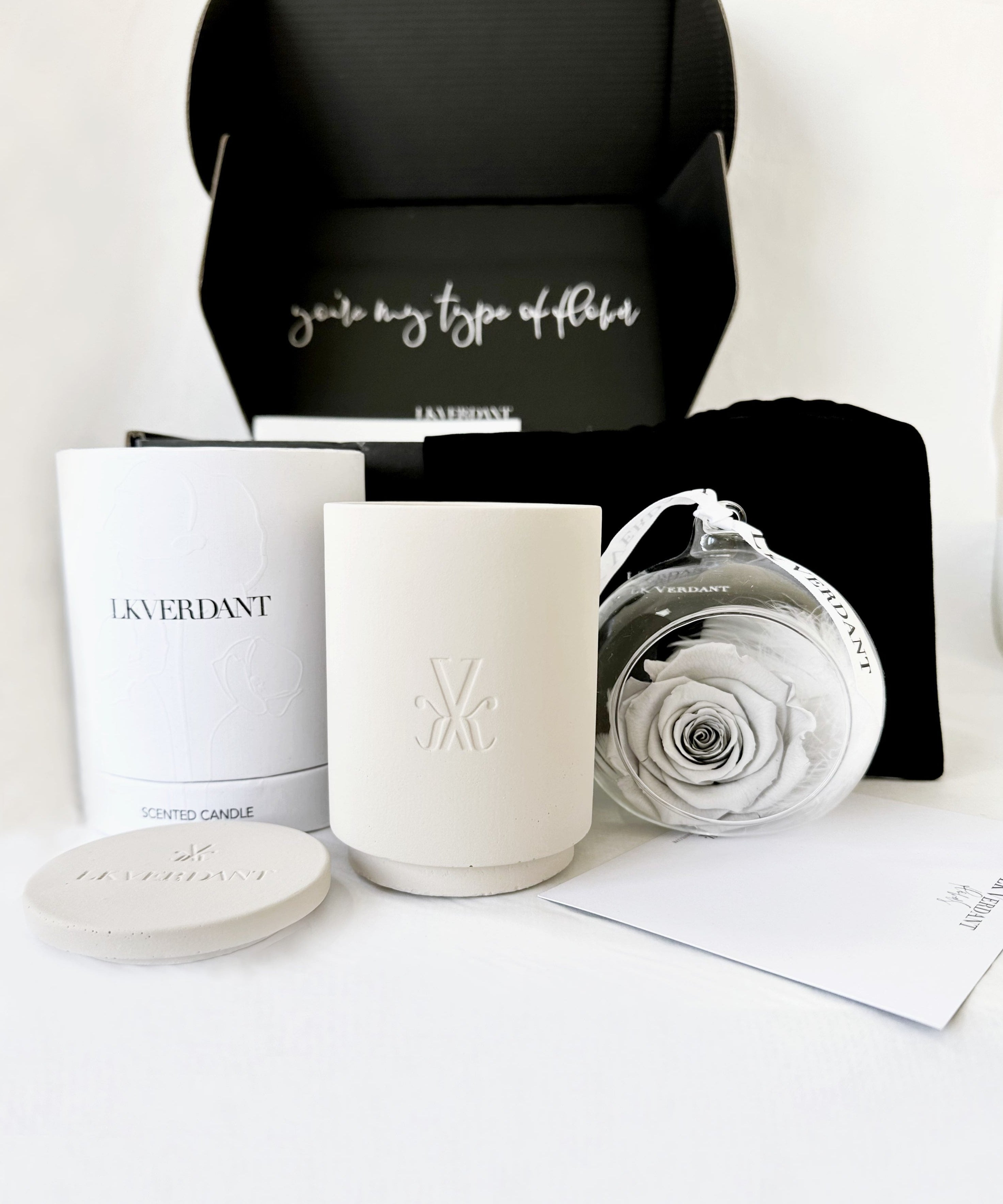 Forever Rose and Blossom Candle Bundle by LK VERDANT