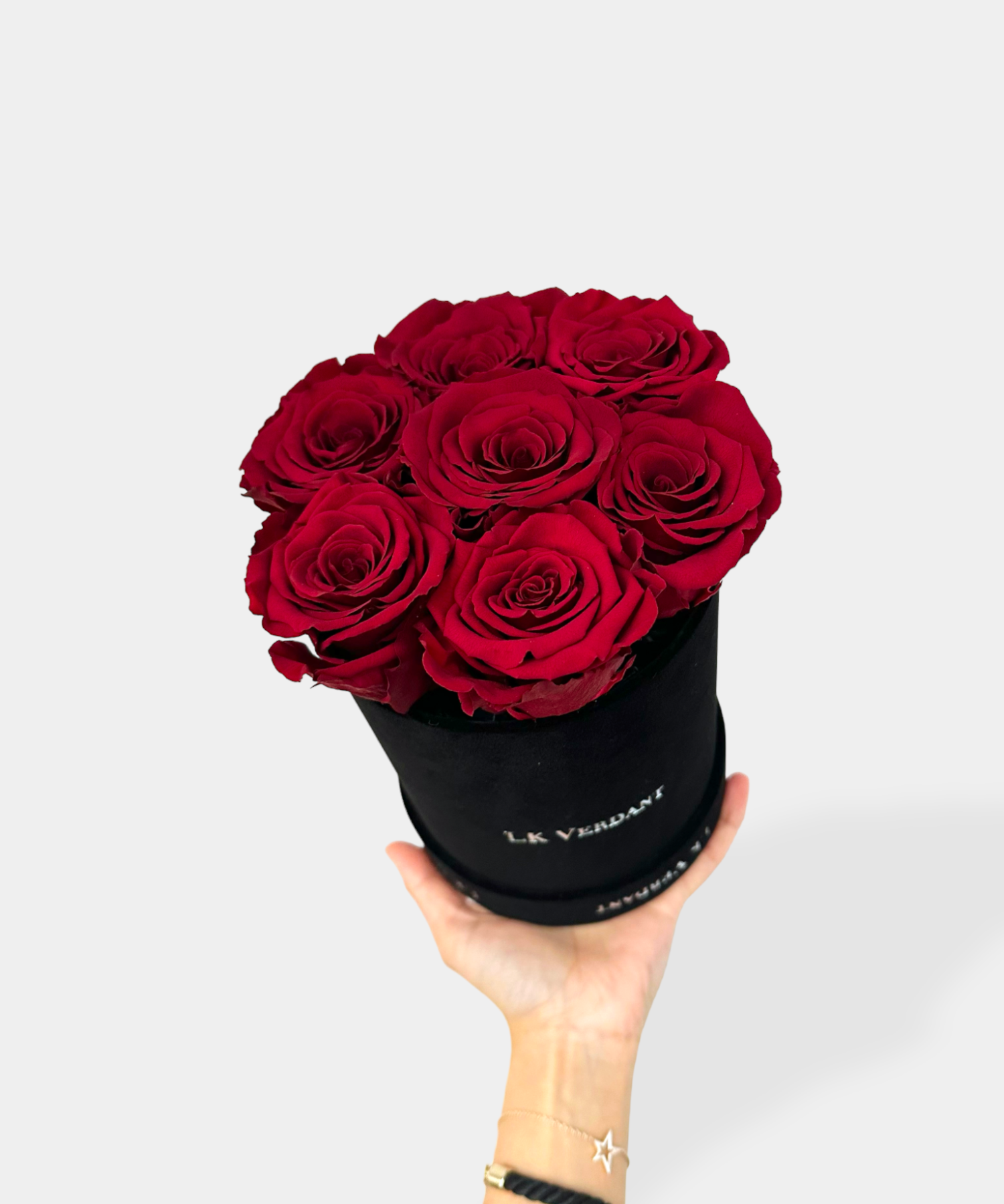 Small Eternal Roses UK Hatbox - LK VERDANT