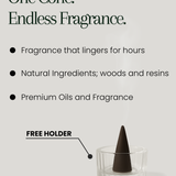 Incense Cones + Glass Holder