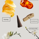 Incense Cones + Glass Holder