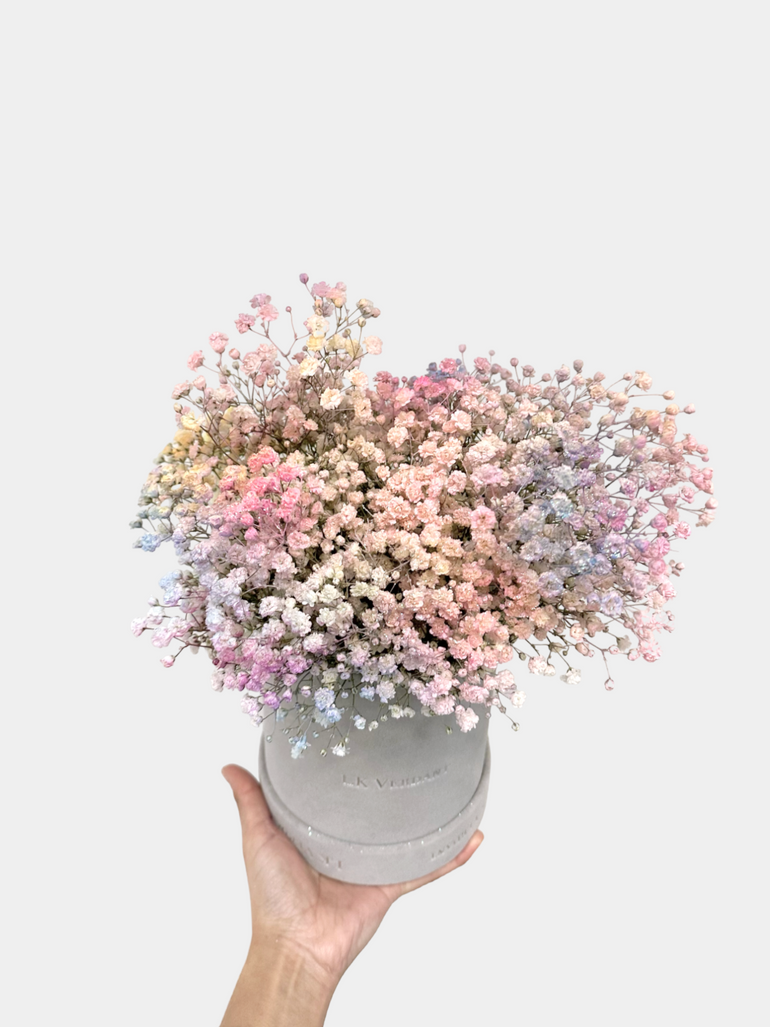 Baby's Breath Hatbox Flowers - LK VERDANT