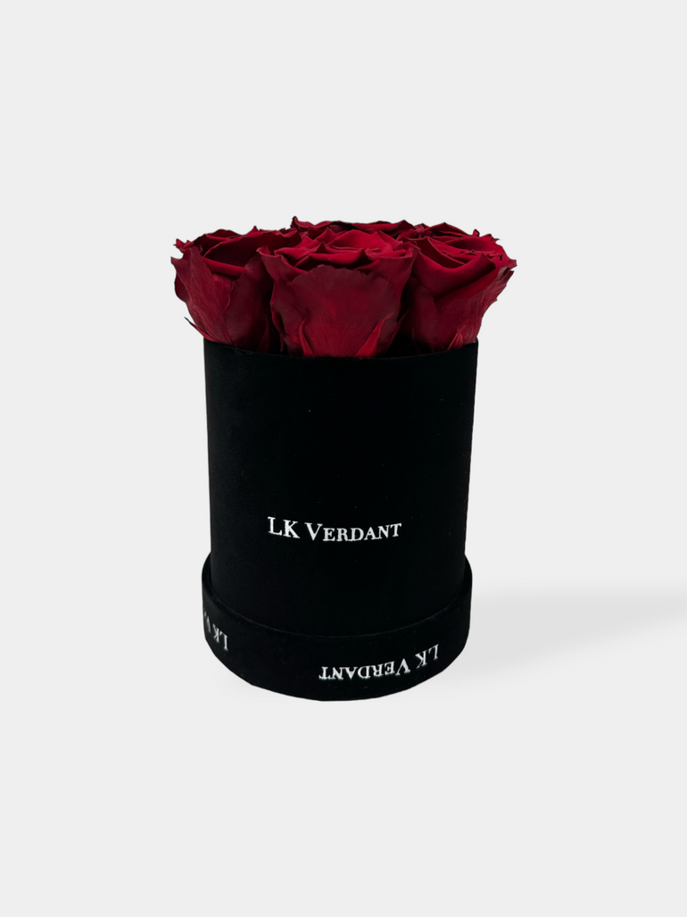 Small Forever Roses Hatbox - LK VERDANT