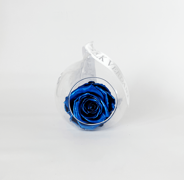 The Always Metallic Blue Forever Rose - Shop for Flowers and Forever Roses - LK VERDANT