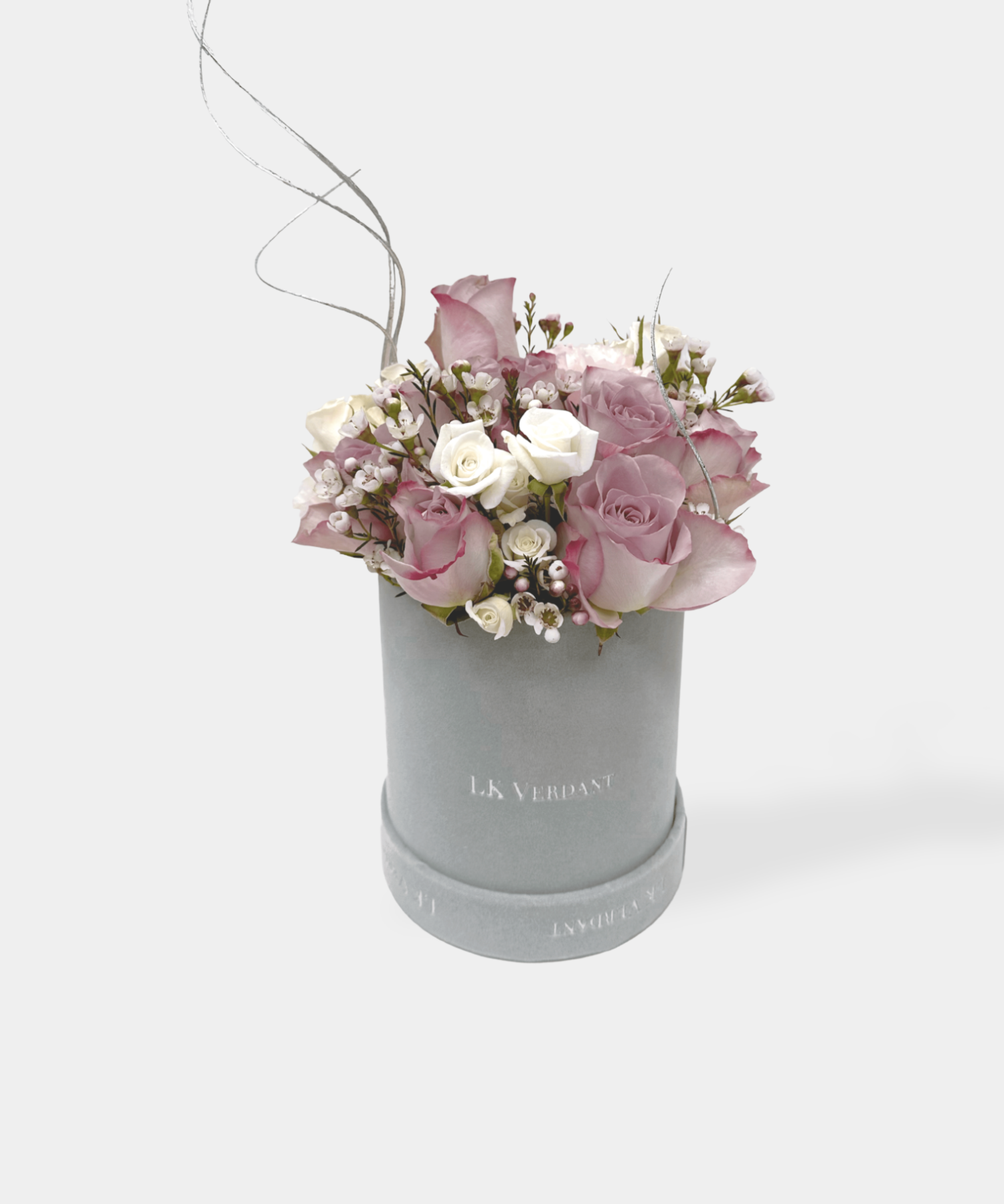 Mulberry Hatbox Flowers - LK VERDANT
